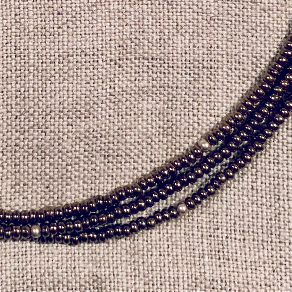 Silpada Copper Seed Bead Multi-Strand Necklace